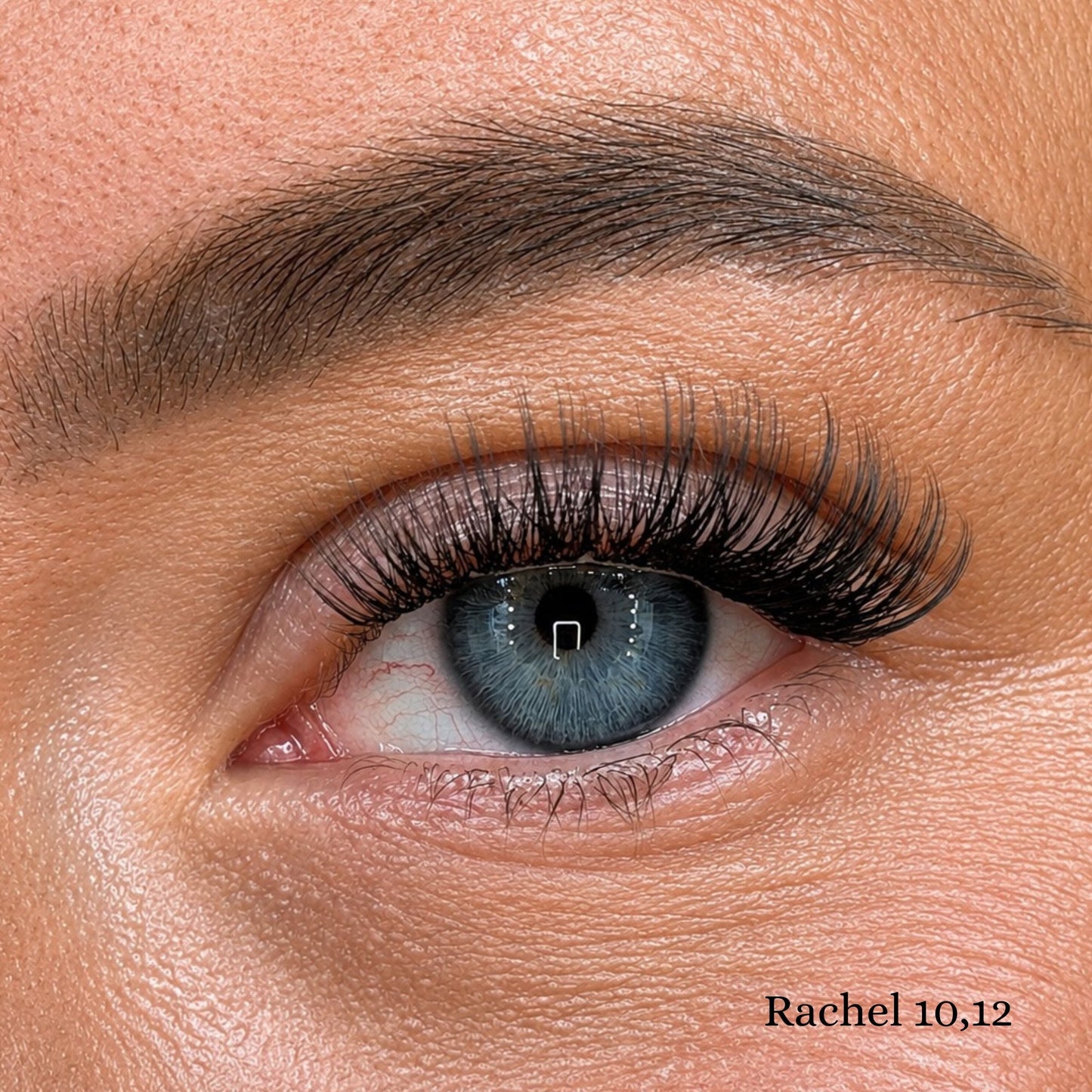 Rachel cluster wimpers close-up 10mm en 12mm
