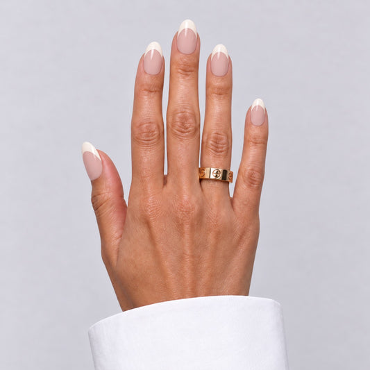 Lashthing press-on nagels Petit French (XS Almond) - hoofdfoto